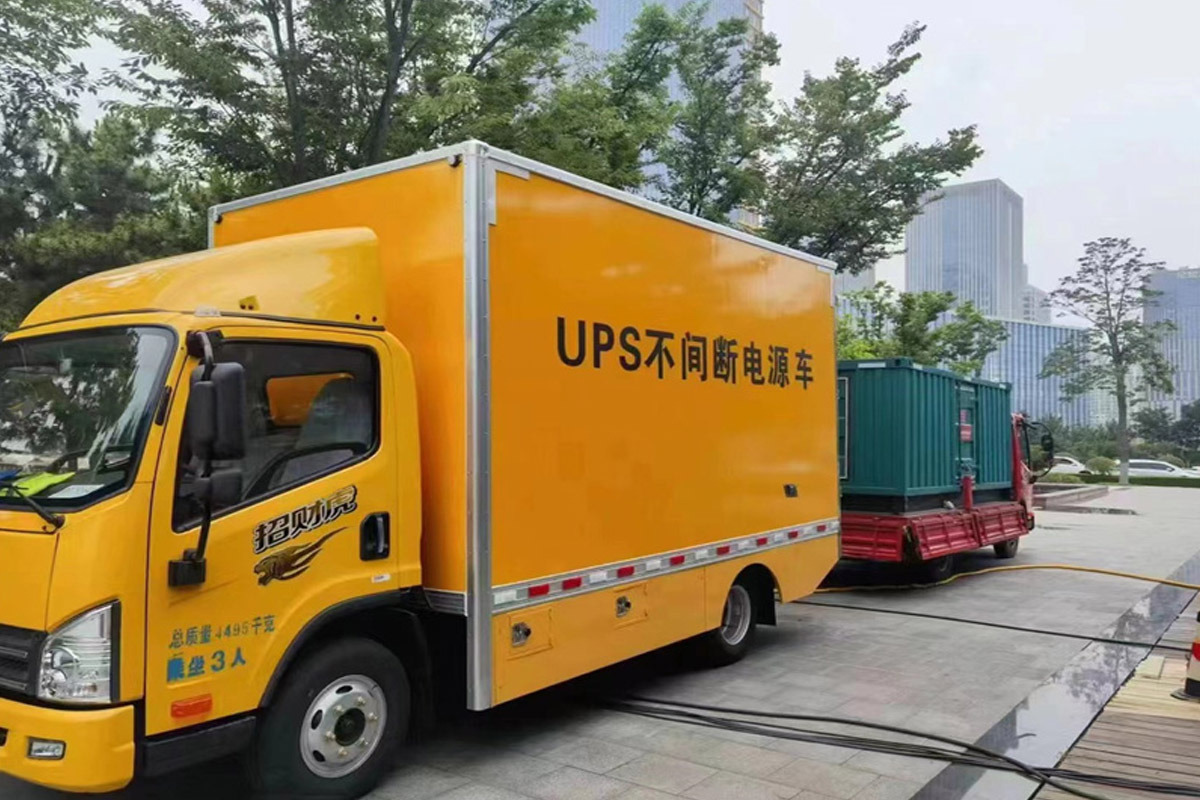 城关发电机租赁施工现场