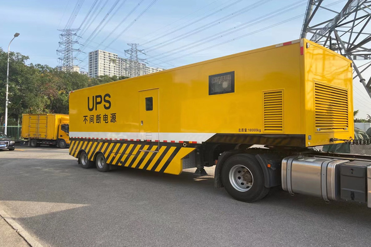 城关发电机租赁施工现场